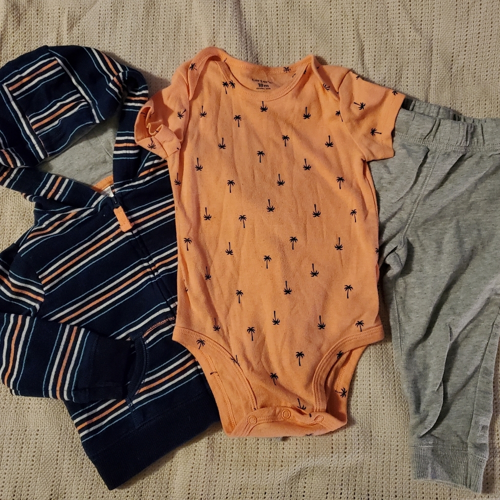 18m, 3 piece Carter's cotton outfit